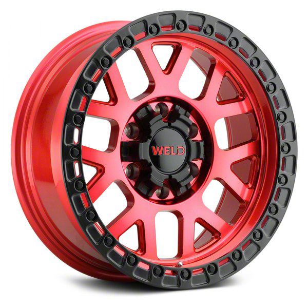 Weld Off-Road F-150 Cinch Candy Red 6-Lug Wheel; 17x9; 0mm Offset ...