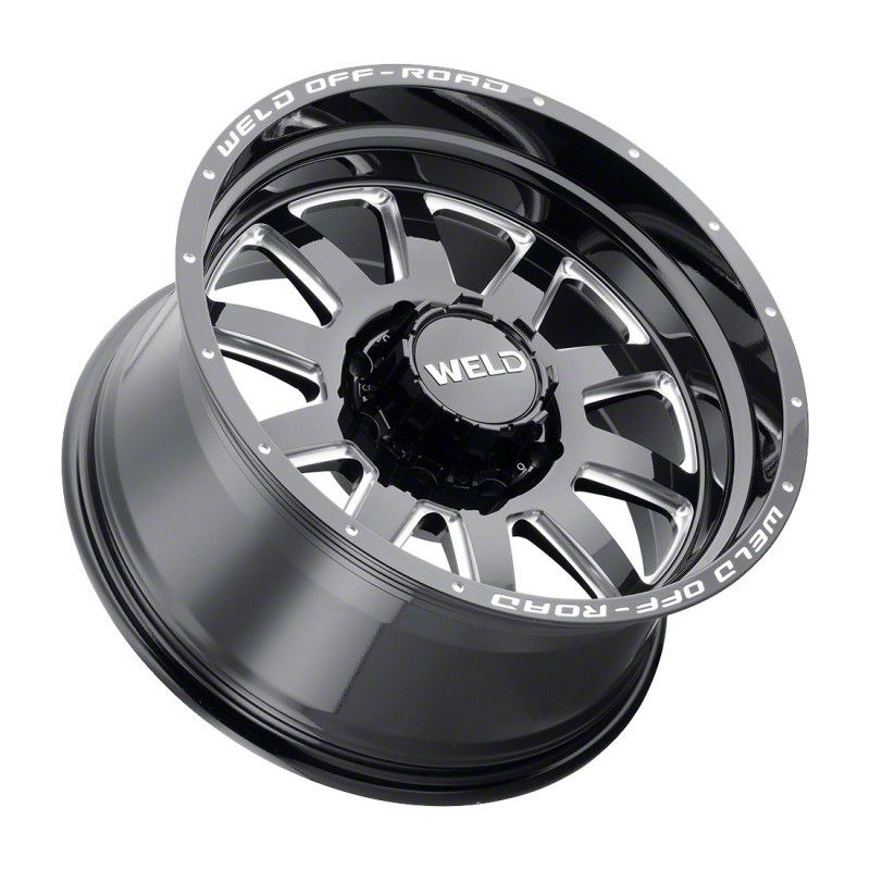 Weld Off Road Sierra 1500 Stealth Gloss Black Milled 6 Lug Wheel 18x9 20mm Offset W10289098575 3006