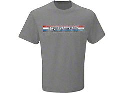 Men's American Flag Logo Background Ford T-Shirt