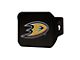 Hitch Cover with Anaheim Ducks Logo; Black (Universal; Some Adaptation May Be Required)