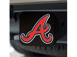 Hitch Cover with Atlanta Braves Logo; Black (Universal; Some Adaptation May Be Required)
