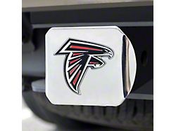 Hitch Cover with Atlanta Falcons Logo; Red (Universal; Some Adaptation May Be Required)