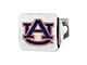 Hitch Cover with Auburn University Logo; Chrome (Universal; Some Adaptation May Be Required)