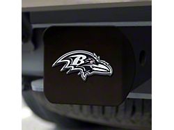 Hitch Cover with Baltimore Ravens Logo; Black (Universal; Some Adaptation May Be Required)