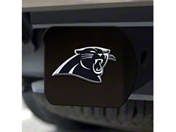 Hitch Cover with Carolina Panthers Logo; Black (Universal; Some Adaptation May Be Required)