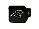 Hitch Cover with Carolina Panthers Logo; Black (Universal; Some Adaptation May Be Required)