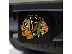 Hitch Cover with Chicago Blackhawks Logo; Black (Universal; Some Adaptation May Be Required)