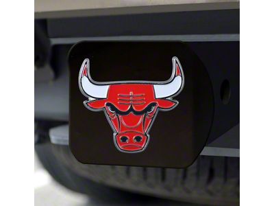 Hitch Cover with Chicago Bulls Logo; Red (Universal; Some Adaptation May Be Required)