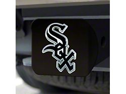Hitch Cover with Chicago White Sox Logo; Black (Universal; Some Adaptation May Be Required)