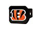 Hitch Cover with Cincinnati Bengals Logo; Orange (Universal; Some Adaptation May Be Required)