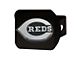Hitch Cover with Cincinnati Reds Logo; Black (Universal; Some Adaptation May Be Required)