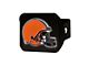 Hitch Cover with Cleveland Browns Logo; Orange (Universal; Some Adaptation May Be Required)