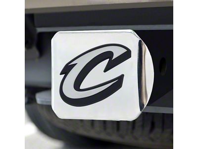 Hitch Cover with Cleveland Cavaliers Logo; Chrome (Universal; Some Adaptation May Be Required)