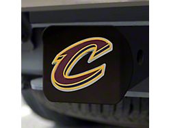 Hitch Cover with Cleveland Cavaliers Logo; Wine (Universal; Some Adaptation May Be Required)