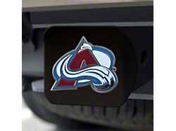 Hitch Cover with Colorado Avalanche Logo; Burgandy (Universal; Some Adaptation May Be Required)