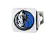 Hitch Cover with Dallas Mavericks Logo; Chrome (Universal; Some Adaptation May Be Required)