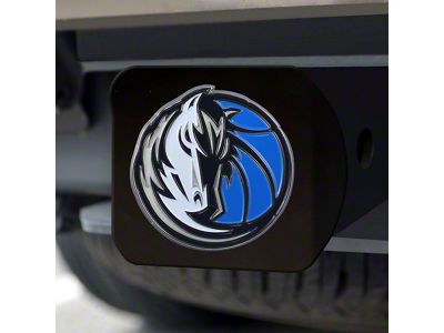 Hitch Cover with Dallas Mavericks Logo; Royal (Universal; Some Adaptation May Be Required)