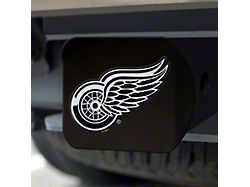 Hitch Cover with Detroit Red Wings Logo; Red (Universal; Some Adaptation May Be Required)