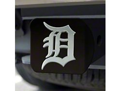 Hitch Cover with Detroit Tigers Logo; Black (Universal; Some Adaptation May Be Required)