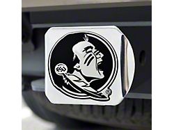 Hitch Cover with Florida State University Logo; Chrome (Universal; Some Adaptation May Be Required)