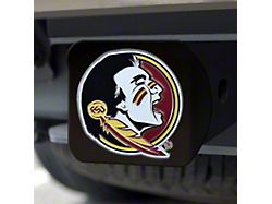 Hitch Cover with Florida State University Logo; Garnet (Universal; Some Adaptation May Be Required)