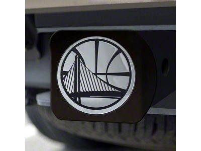 Hitch Cover with Golden State Warriors Logo; Royal (Universal; Some Adaptation May Be Required)