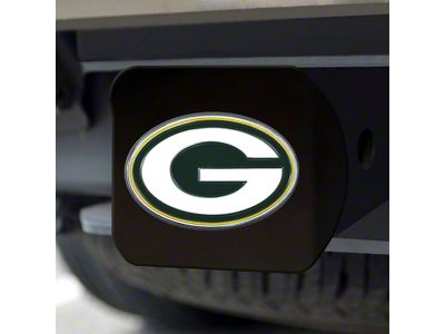 Hitch Cover with Green Bay Packers Logo; Green (Universal; Some Adaptation May Be Required)
