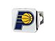 Hitch Cover with Indiana Pacers Logo; Chrome (Universal; Some Adaptation May Be Required)