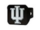 Hitch Cover with Indiana University Logo; Black (Universal; Some Adaptation May Be Required)