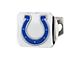Hitch Cover with Indianapolis Colts Logo; Blue (Universal; Some Adaptation May Be Required)