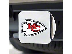Hitch Cover with Kansas City Chiefs Logo; Red (Universal; Some Adaptation May Be Required)