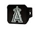 Hitch Cover with Los Angeles Angels Logo; Black (Universal; Some Adaptation May Be Required)