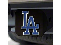 Hitch Cover with Los Angeles Dodgers Logo; Black (Universal; Some Adaptation May Be Required)