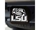 Hitch Cover with LSU Logo; Purple (Universal; Some Adaptation May Be Required)