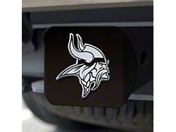 Hitch Cover with Minnesota Vikings Logo; Black (Universal; Some Adaptation May Be Required)