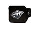 Hitch Cover with Minnesota Wild Logo; Green (Universal; Some Adaptation May Be Required)