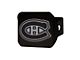 Hitch Cover with Montreal Canadiens Logo; Black (Universal; Some Adaptation May Be Required)