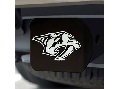 Hitch Cover with Nashville Predators Logo; Chrome (Universal; Some Adaptation May Be Required)