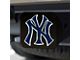 Hitch Cover with New York Yankees Logo; Black (Universal; Some Adaptation May Be Required)
