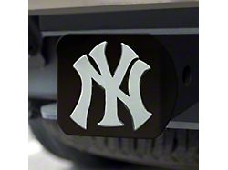 Hitch Cover with New York Yankees Logo; Black (Universal; Some Adaptation May Be Required)