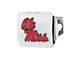 Hitch Cover with Ole Miss Logo; Chrome (Universal; Some Adaptation May Be Required)