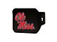 Hitch Cover with Ole Miss Logo; Navy (Universal; Some Adaptation May Be Required)