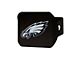 Hitch Cover with Philadelphia Eagles Logo; Black (Universal; Some Adaptation May Be Required)
