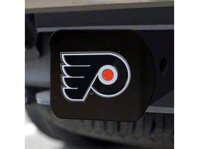 Hitch Cover with Philadelphia Flyers Logo; Black (Universal; Some Adaptation May Be Required)