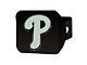 Hitch Cover with Philadelphia Phillies Logo; Black (Universal; Some Adaptation May Be Required)