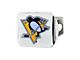 Hitch Cover with Pittsburgh Penguins Logo; Chrome (Universal; Some Adaptation May Be Required)