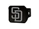 Hitch Cover with San Diego Padres Logo; Black (Universal; Some Adaptation May Be Required)
