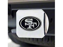 Hitch Cover with San Francisco 49ers Logo; Chrome (Universal; Some Adaptation May Be Required)