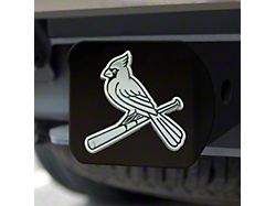 Hitch Cover with St. Louis Cardinals Logo; Black (Universal; Some Adaptation May Be Required)