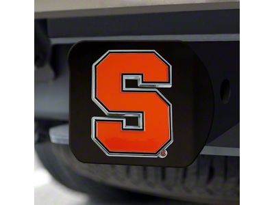 Hitch Cover with Syracuse University Logo; Orange (Universal; Some Adaptation May Be Required)